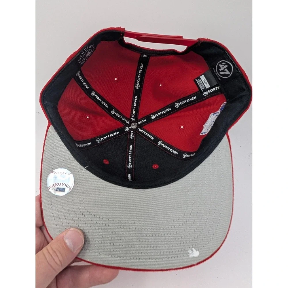Philadelphia Phillies Hat Cap Snap Back Mens One Size Red MLB Baseball '47